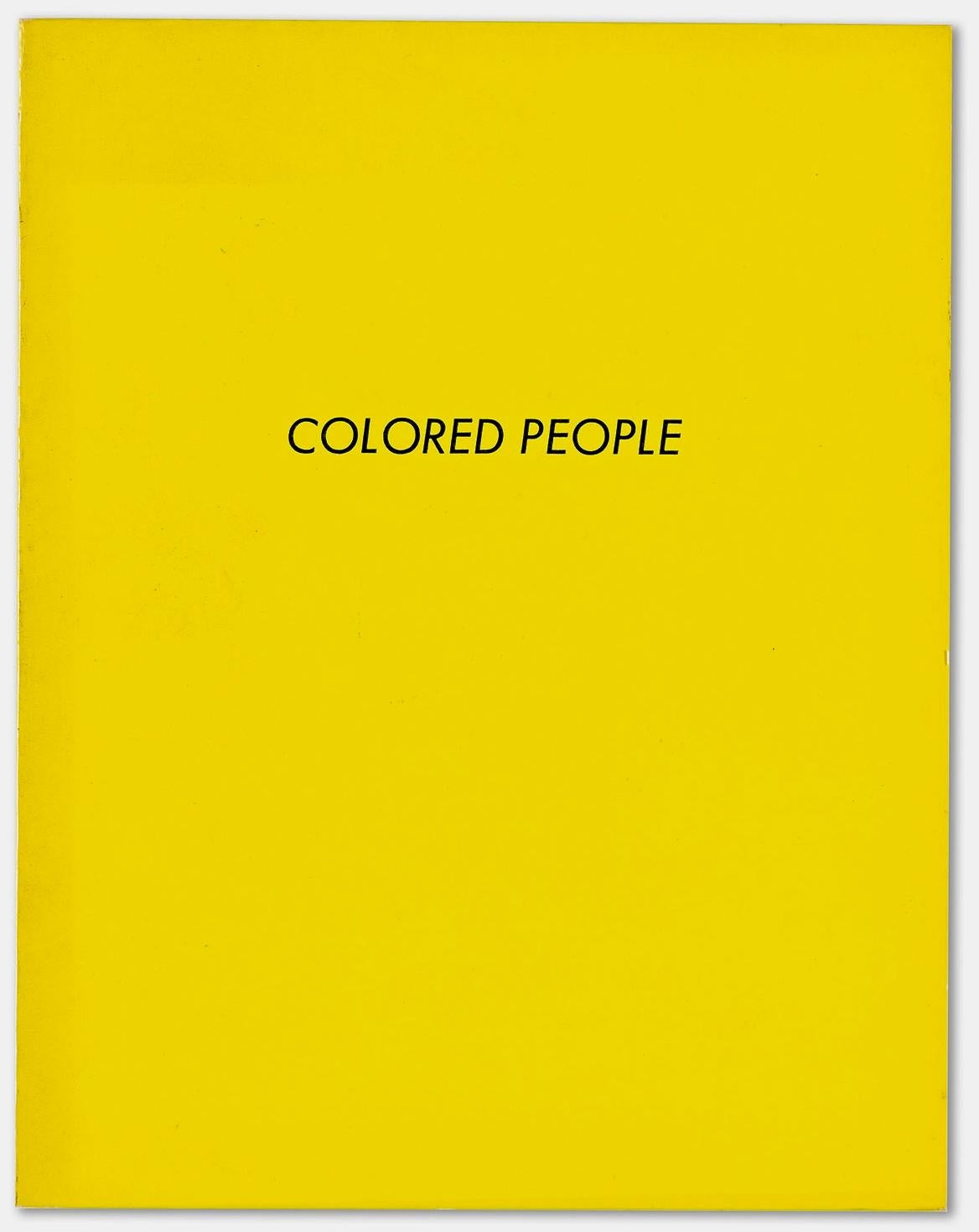Ed Ruscha Colored People (1st edition) 
