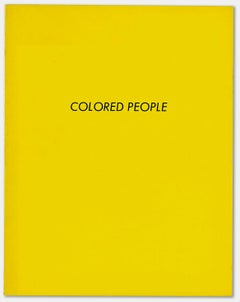 Ed Ruscha Colored People (1st edition) 