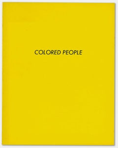 Ed Ruscha Colored People (1st edition)