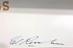 Ed Ruscha - Gal Chews Same Gum Since 1965 poster print Hand signed by Ed Ruscha