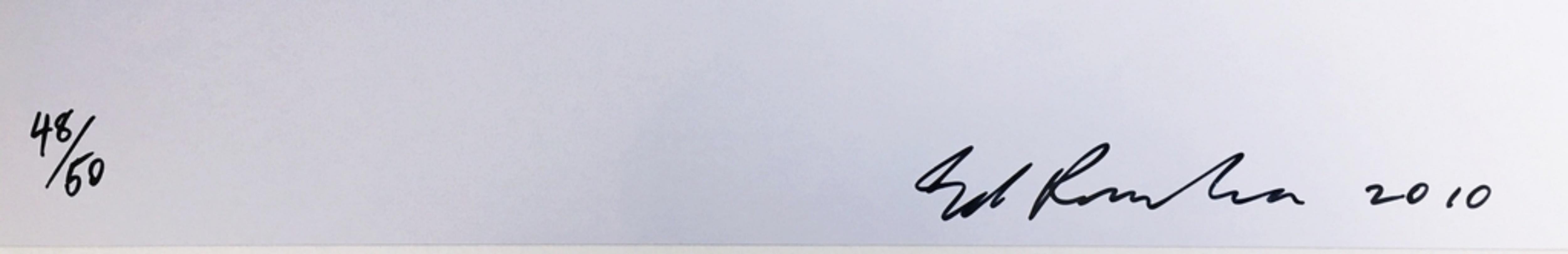 Ed Ruscha, GOD signed and numbered print limited edition of 50 in artist's frame en venta 2