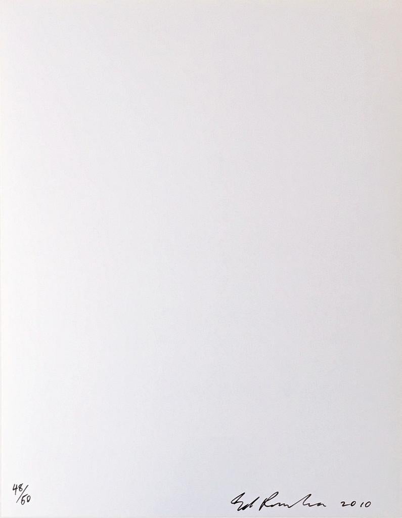 Ed Ruscha, GOD signed and numbered print limited edition of 50 in artist's frame en venta 3
