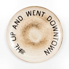 Ed Ruscha, He Up and Went Downtown: 2020, Plate, Limited Edition