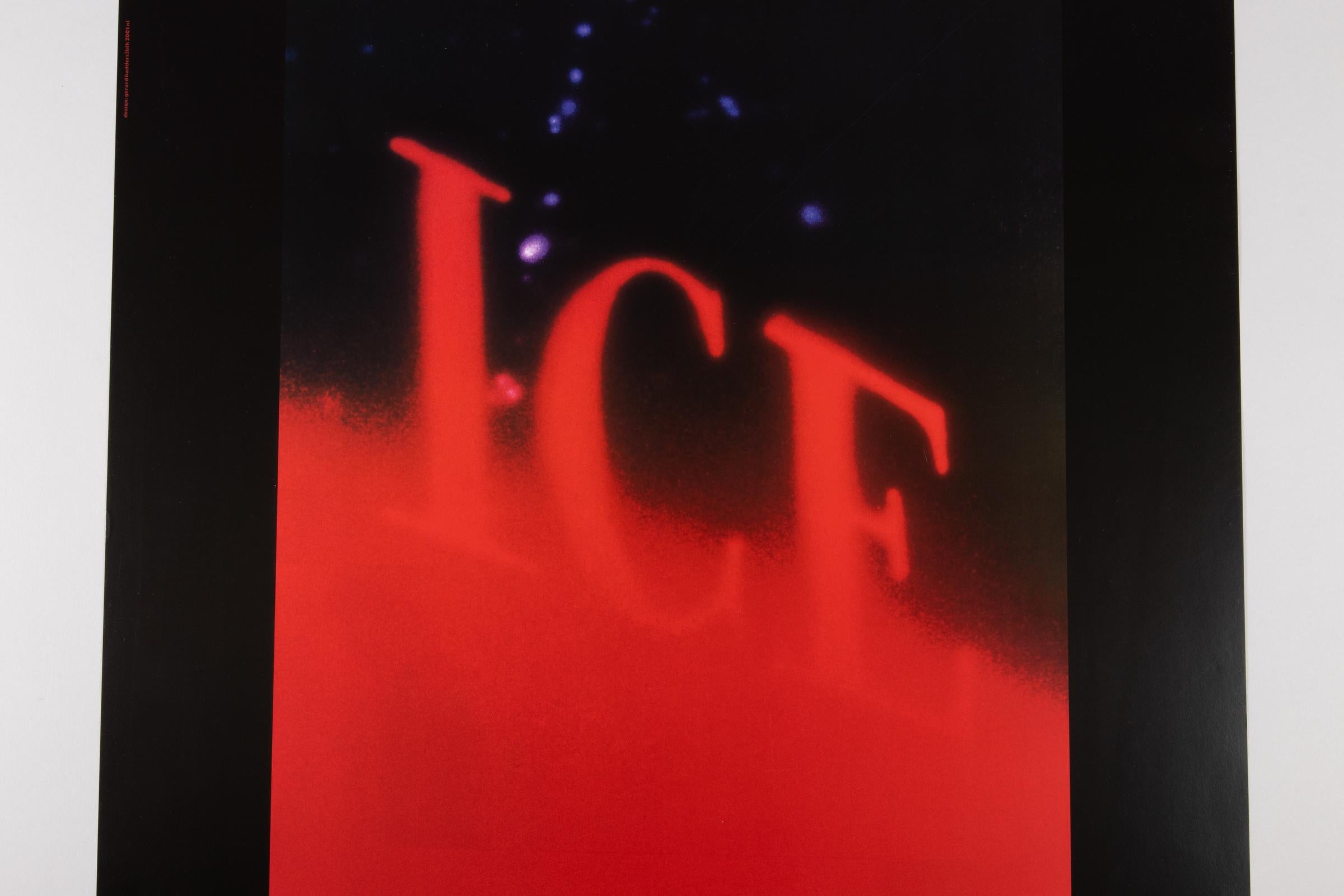 Ed Ruscha, Hielo - Cartel de exposición firmado, Kunstmuseum Wolfsburg, 2002 en venta 1