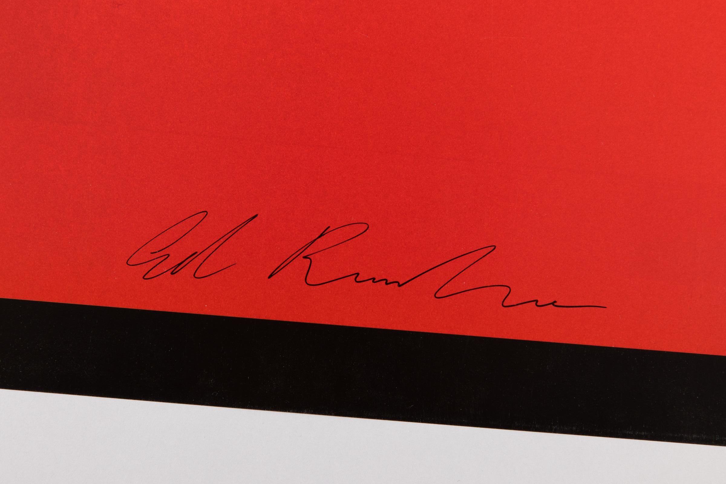 Ed Ruscha, Hielo - Cartel de exposición firmado, Kunstmuseum Wolfsburg, 2002 en venta 2