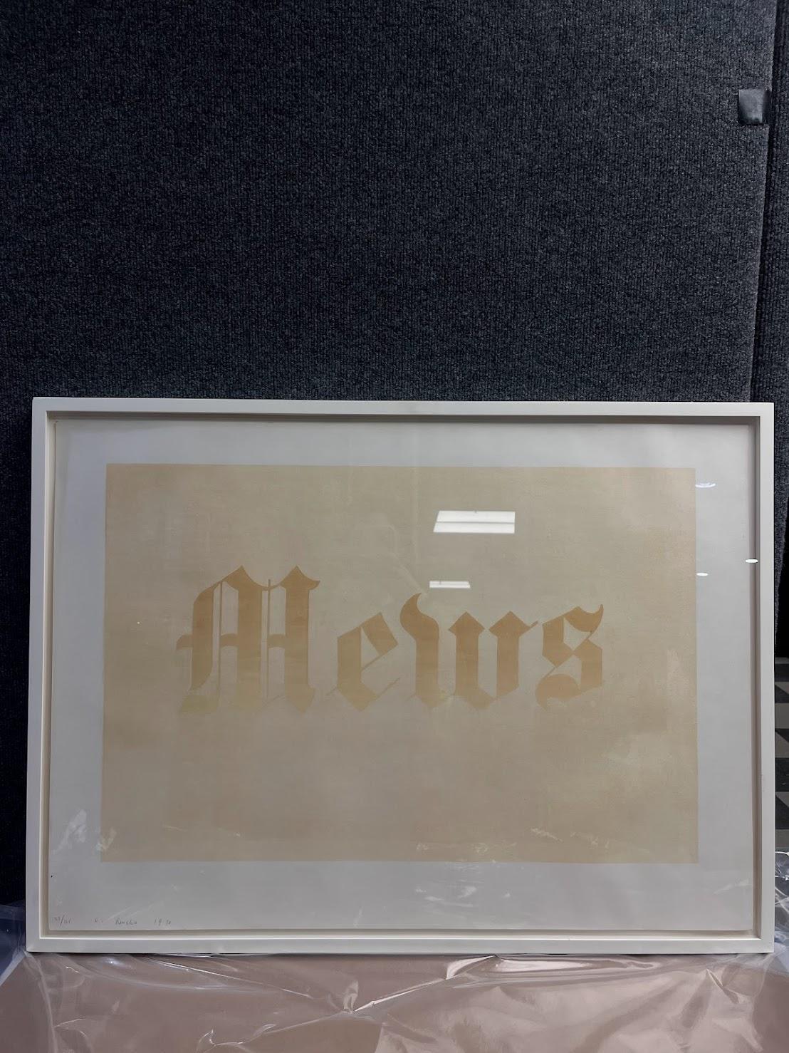 Ed Ruscha « Mews » sérigraphie organique 1970 en vente 3