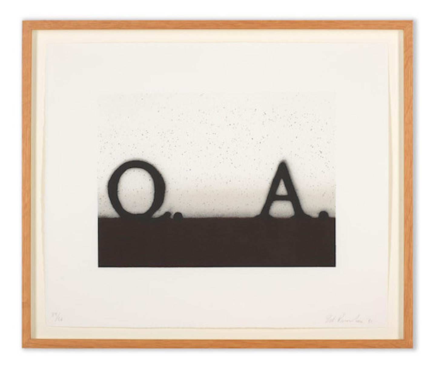 Ed Ruscha 'Question & Answer' 1991 For Sale 1