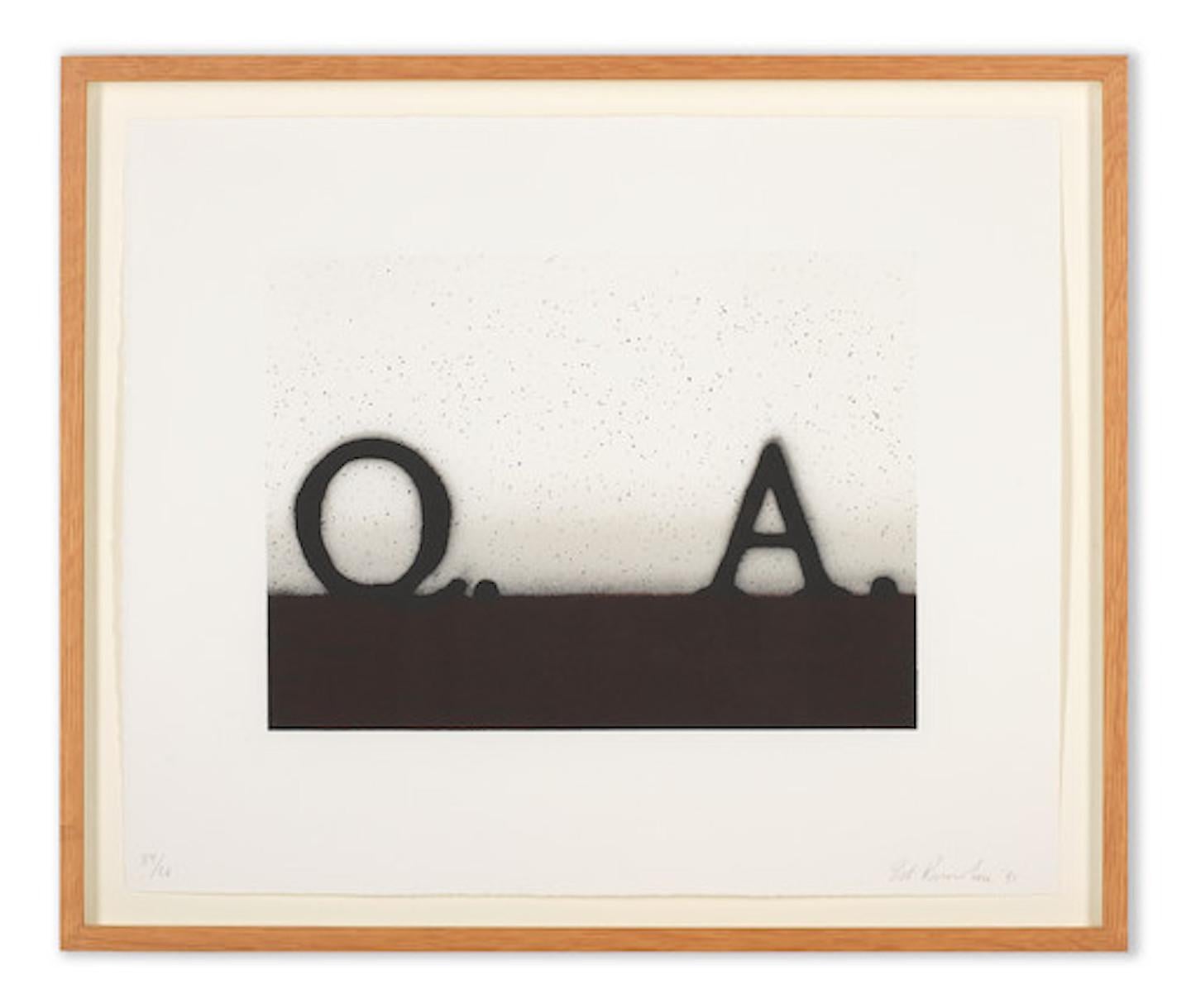 Ed Ruscha 'Domanda e risposta' Litografia firmata 1991 1