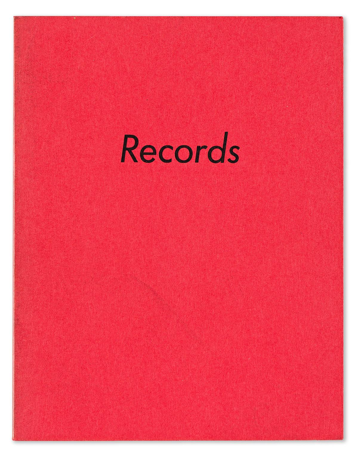 Ed Ruscha Records 1971 (1st edition) 