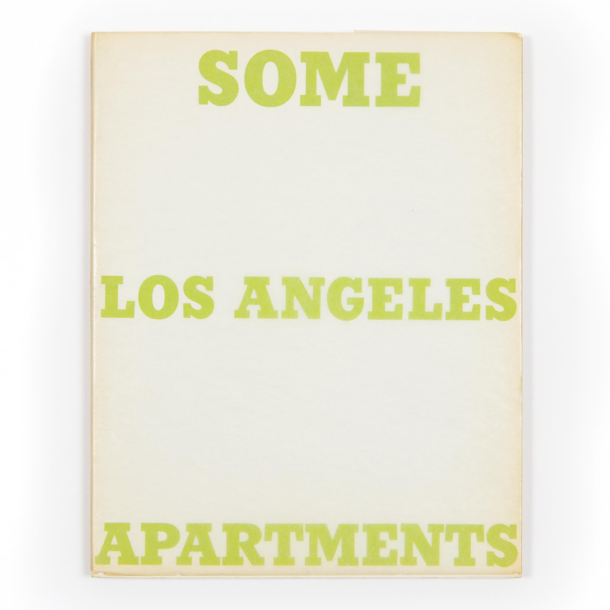 Ed Ruscha, Some Los Angeles Apartments - Artist's Book, Conceptual Art, Pop Art For Sale 2
