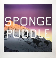 Ed Ruscha, Sponge Puddle, Lithograph, 2015, signed, dated and numbered. 