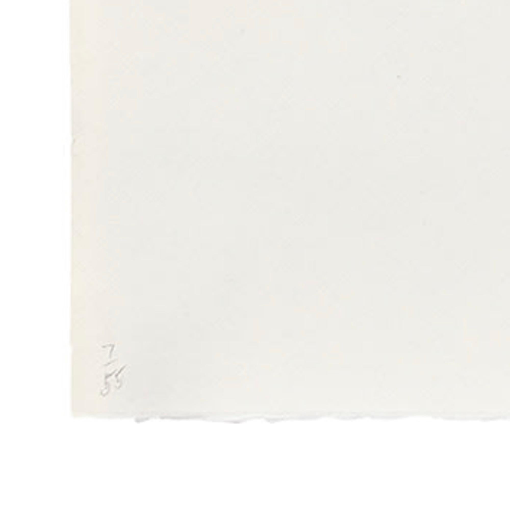 Ed Ruscha 'Il ventaglio e i suoi dintorni' Litografia firmata 1982 2