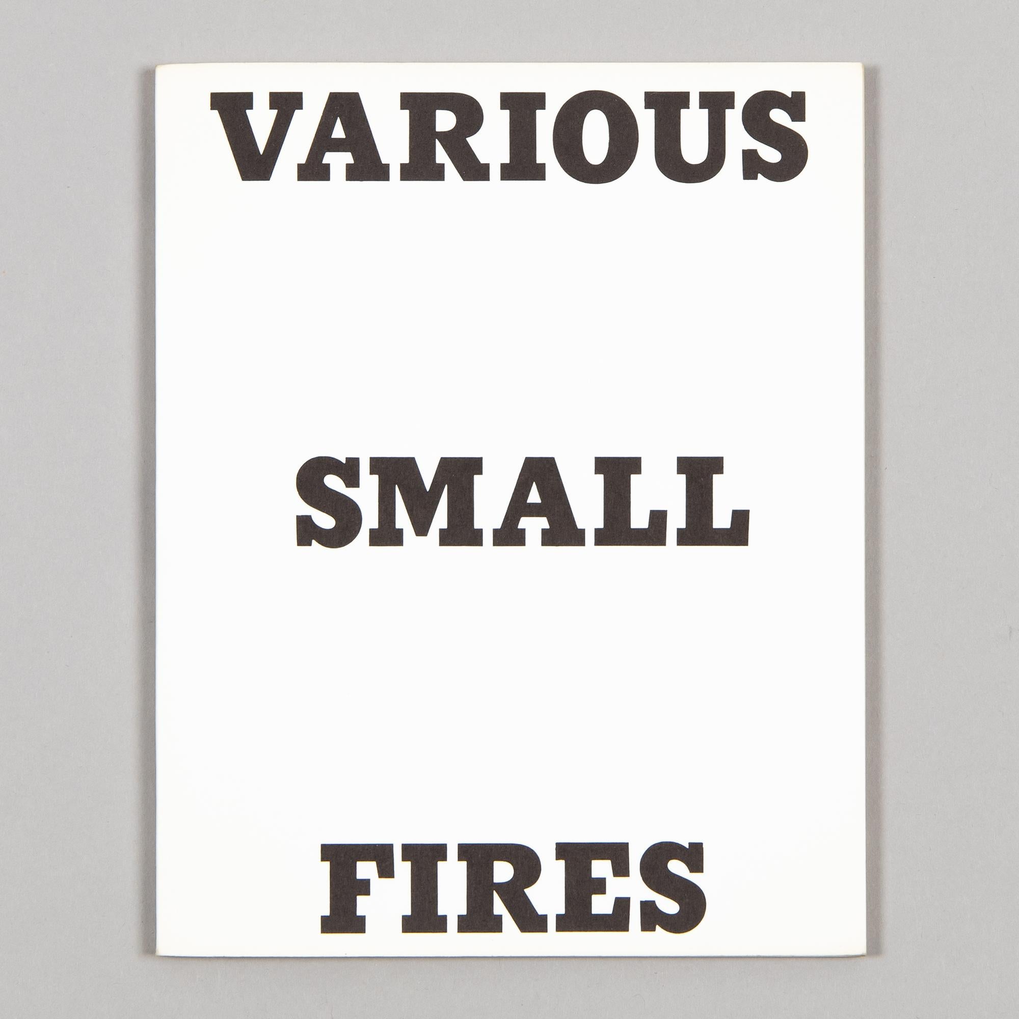 « Various Small Fires and Milk », Ed Ruscha, Pop Art, Art conceptuel, Livre d'artiste en vente 2