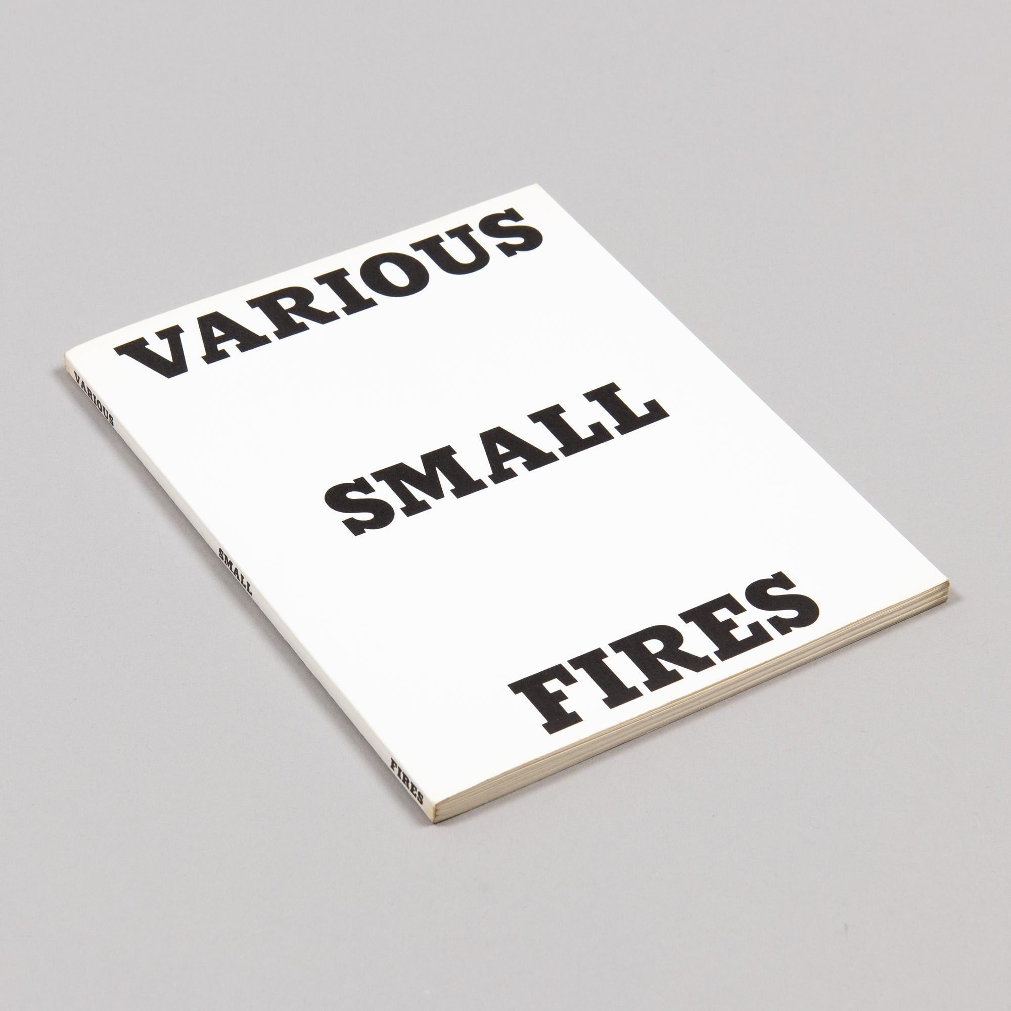 Ed Ruscha, Varios Pequeños fuegos y leche - Arte pop, arte conceptual, libro de artista en venta 5