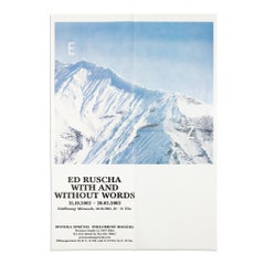 Ed Ruscha - With and Without Words, Original Exhibition Poster from 2002