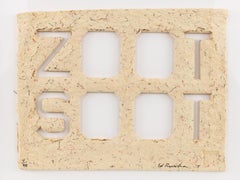 Ed Ruscha Zoot Soot 2015 Die-Cut Letterpress on Handmade Paper Signed Limited