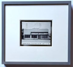Edward Ruscha at the Texas Gallery vintage invitation, to Dennis Hopper, Framed