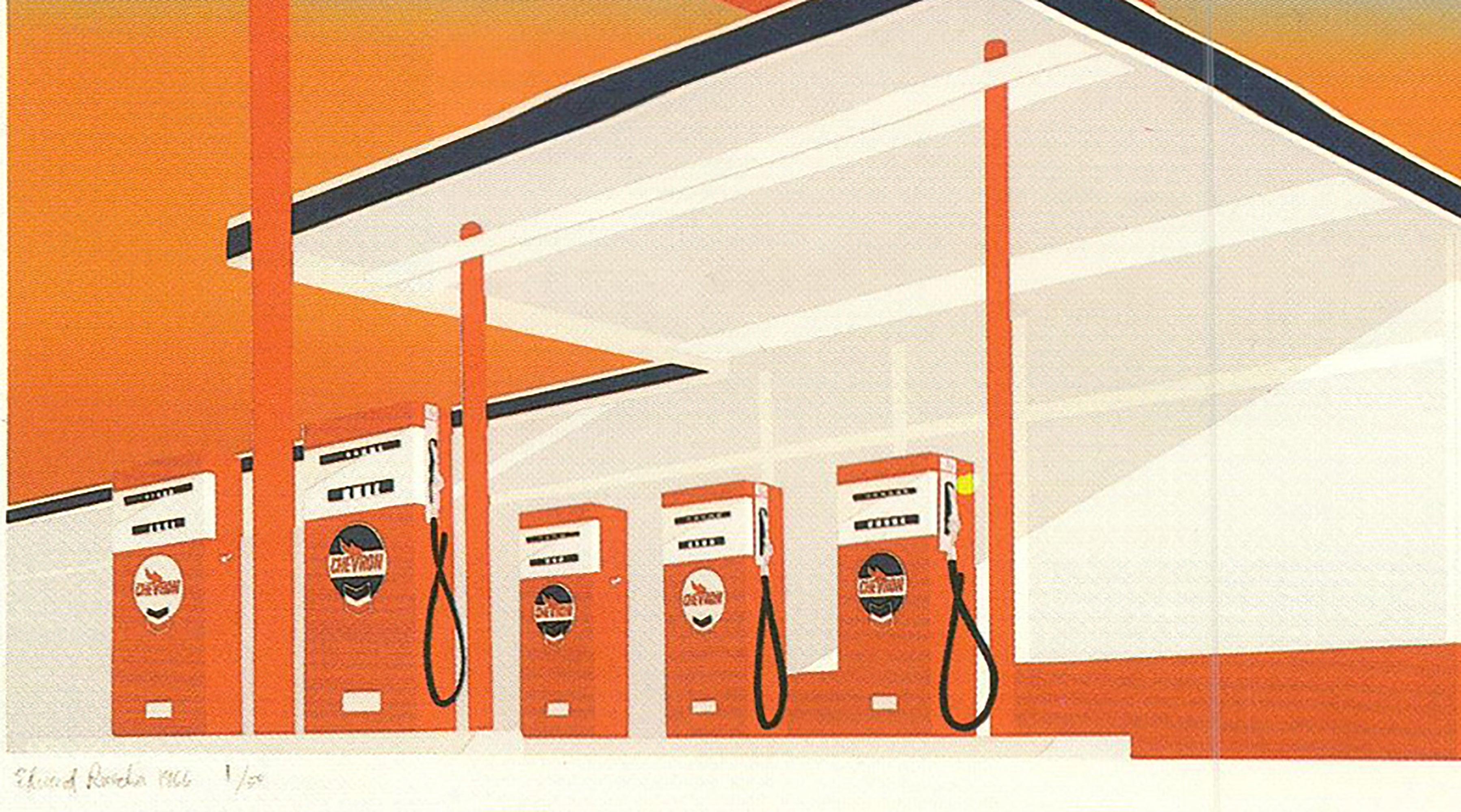 Edward Ruscha 'Standard Station' 1992 im Angebot 1