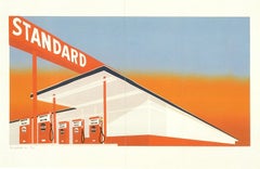 Edward Ruscha 'Standard Station' 1992 Pop Art Vintage