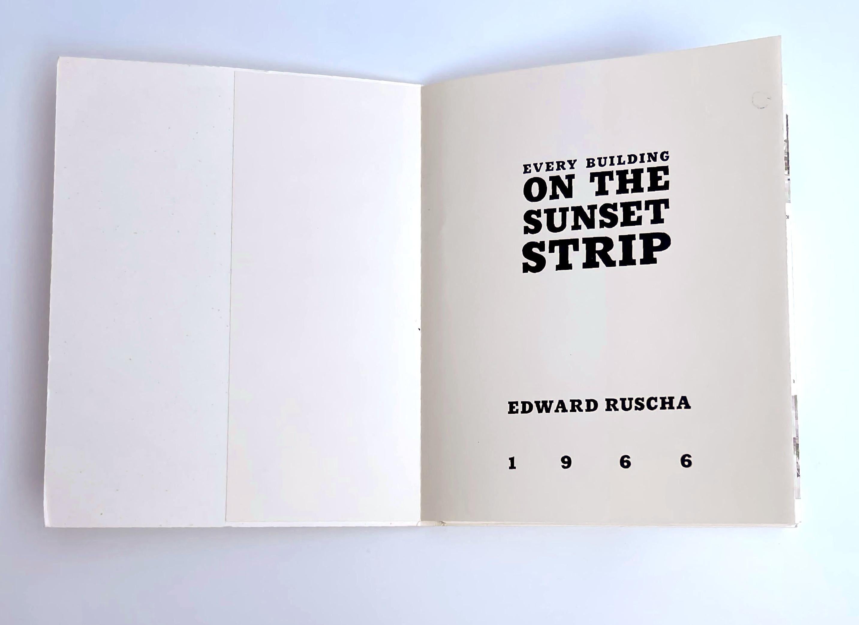 Every Building on the Sunset Strip, 1st Edition Artist Book, Signed & inscribed For Sale 8