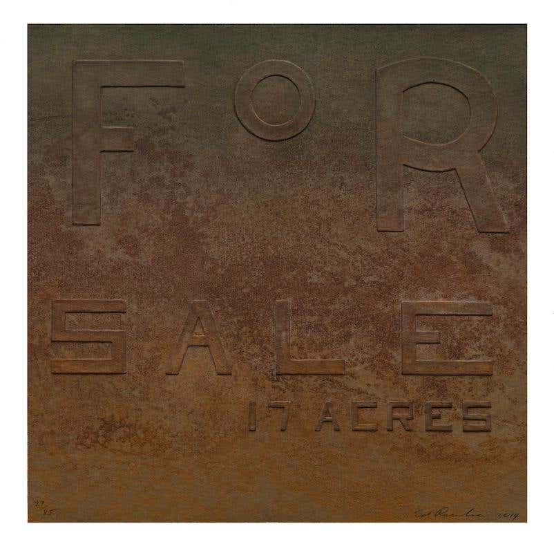 For Sale 17 Acres, from Rusty Signs by Ed Ruscha