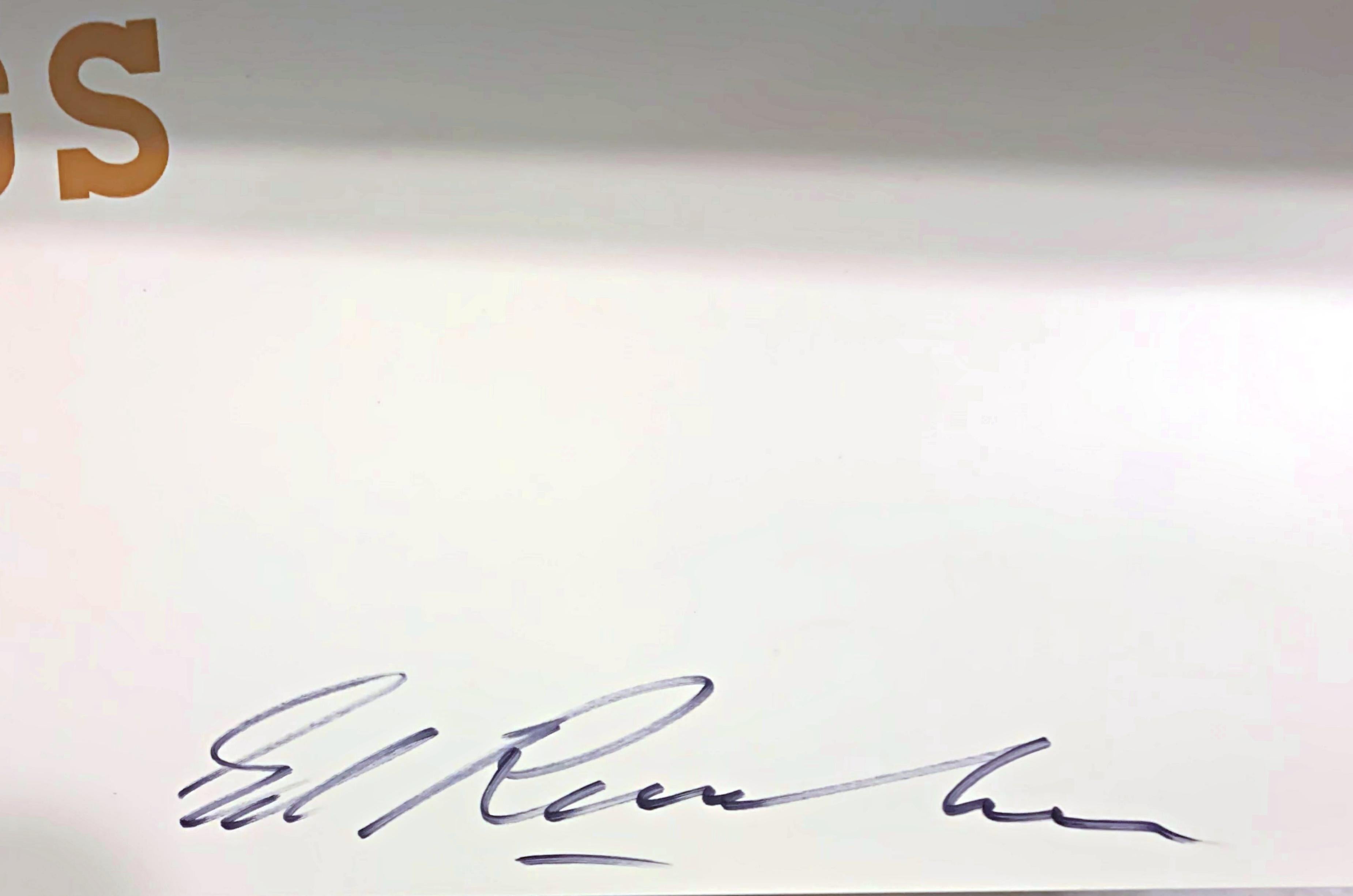 Gal Chews Same Gum Since 1965 offset lithograph, Hand signed by Ed Ruscha RARE! For Sale 1