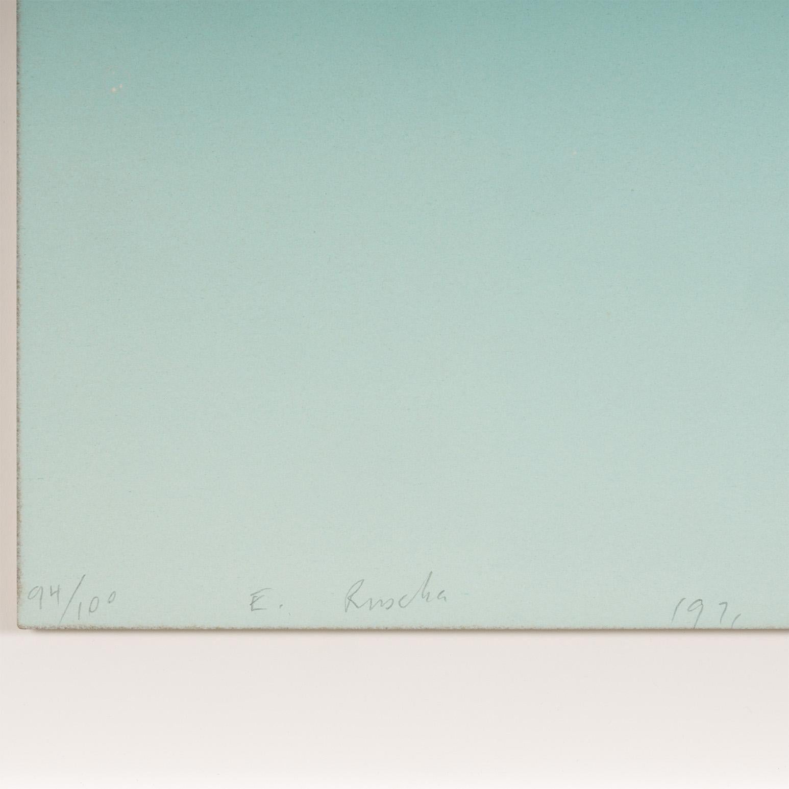 Verde. Suds - Print Arte pop de Ed Ruscha