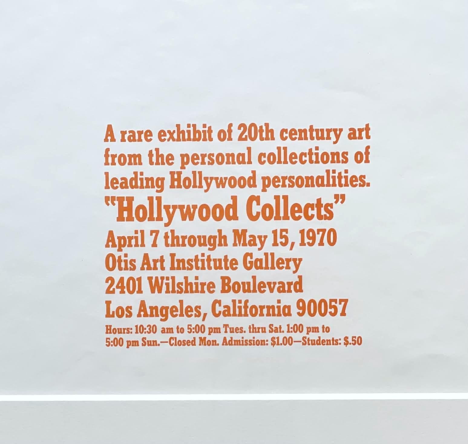 Hollywood in the Rain (Catalogue Raisonne : Engberg, M19) Impression signée/N, encadrée en vente 2
