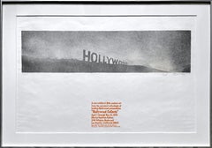 Used Hollywood in the Rain, (Catalogue Raisonne: Engberg, M19) Signed/N print, Framed