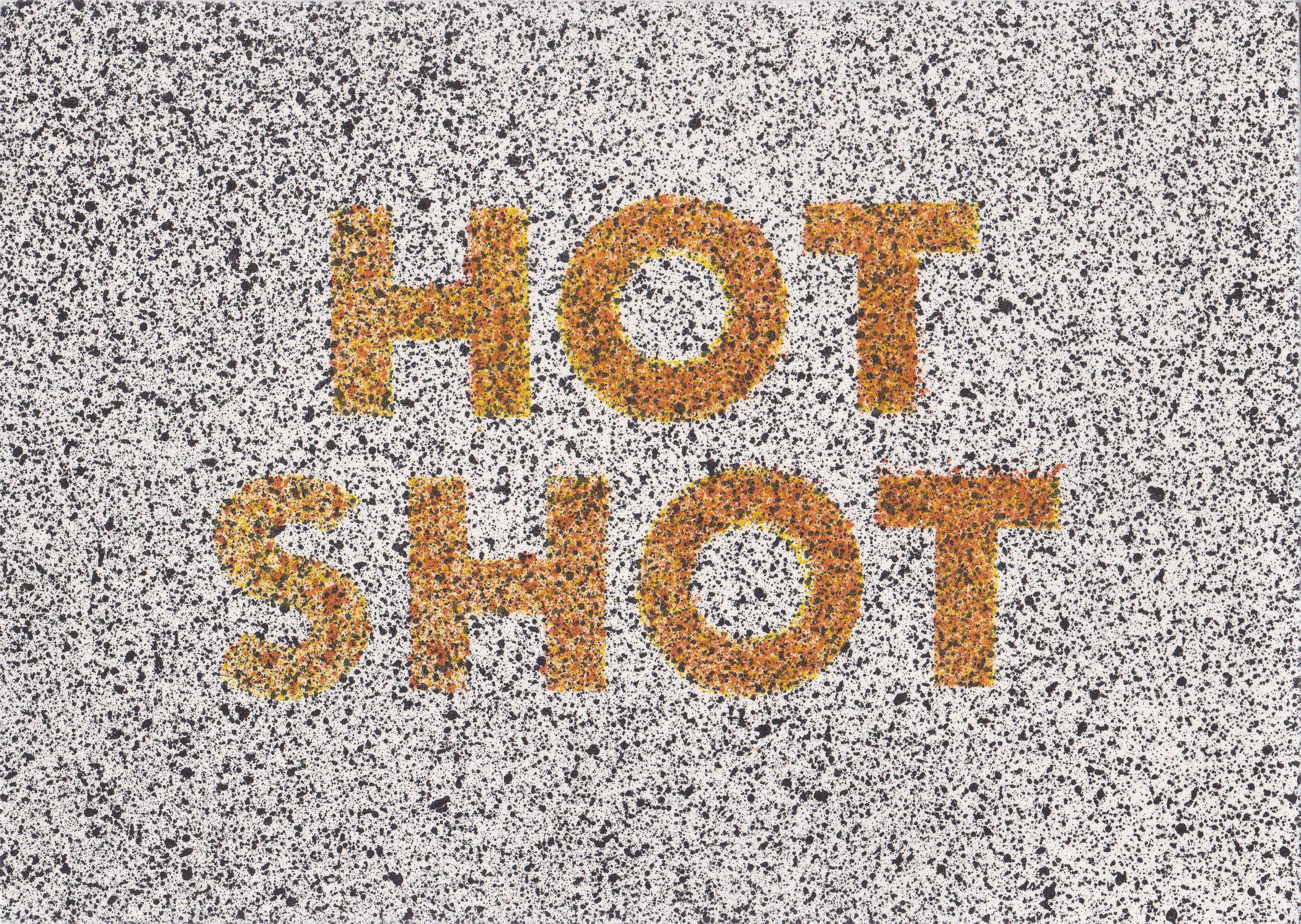 Ed Ruscha Abstract Print - Hot Shot