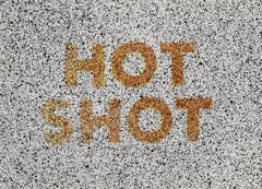 Hot Shot -- Druck, Lithographie, achtzehn kleine Drucke, Textkunst von Ed Ruscha