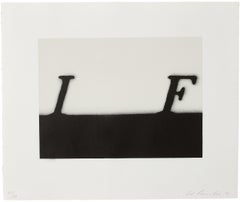 If -- Print, Lithograph, Text Art by Ed Ruscha