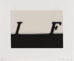 If -- Print, Lithograph, Text Art by Ed Ruscha