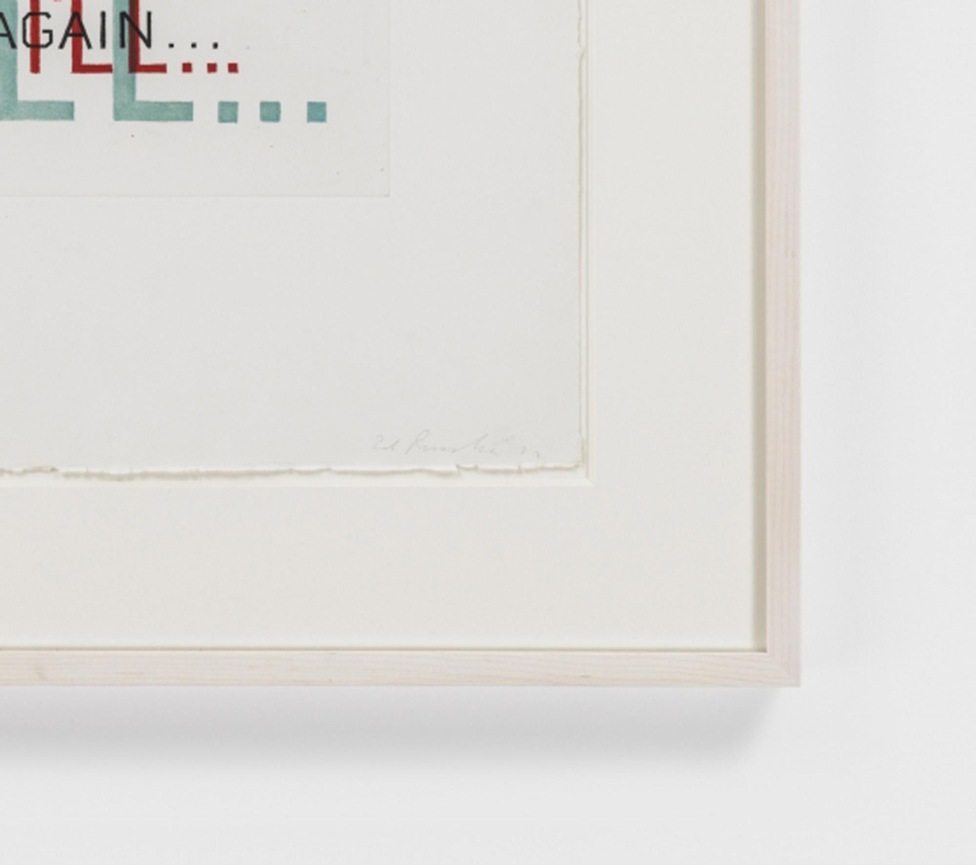 Indecision  - Contemporary Print by Ed Ruscha