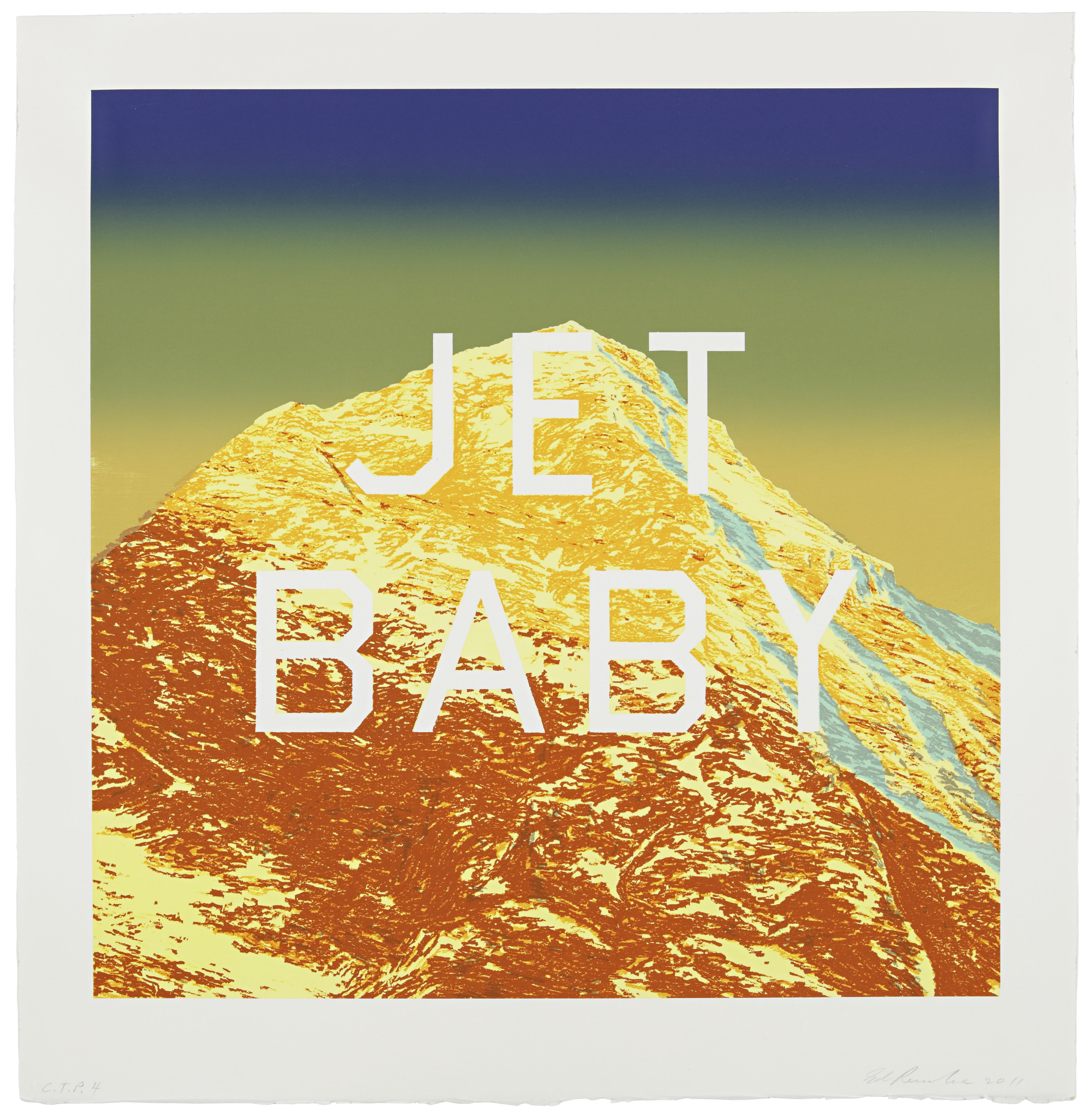 Ed Ruscha Abstract Print - Jet Baby