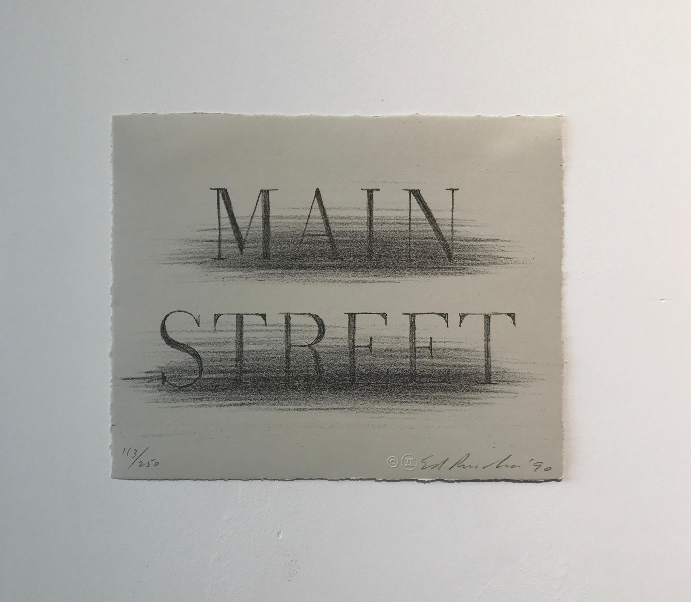 Main Street - Print by Ed Ruscha