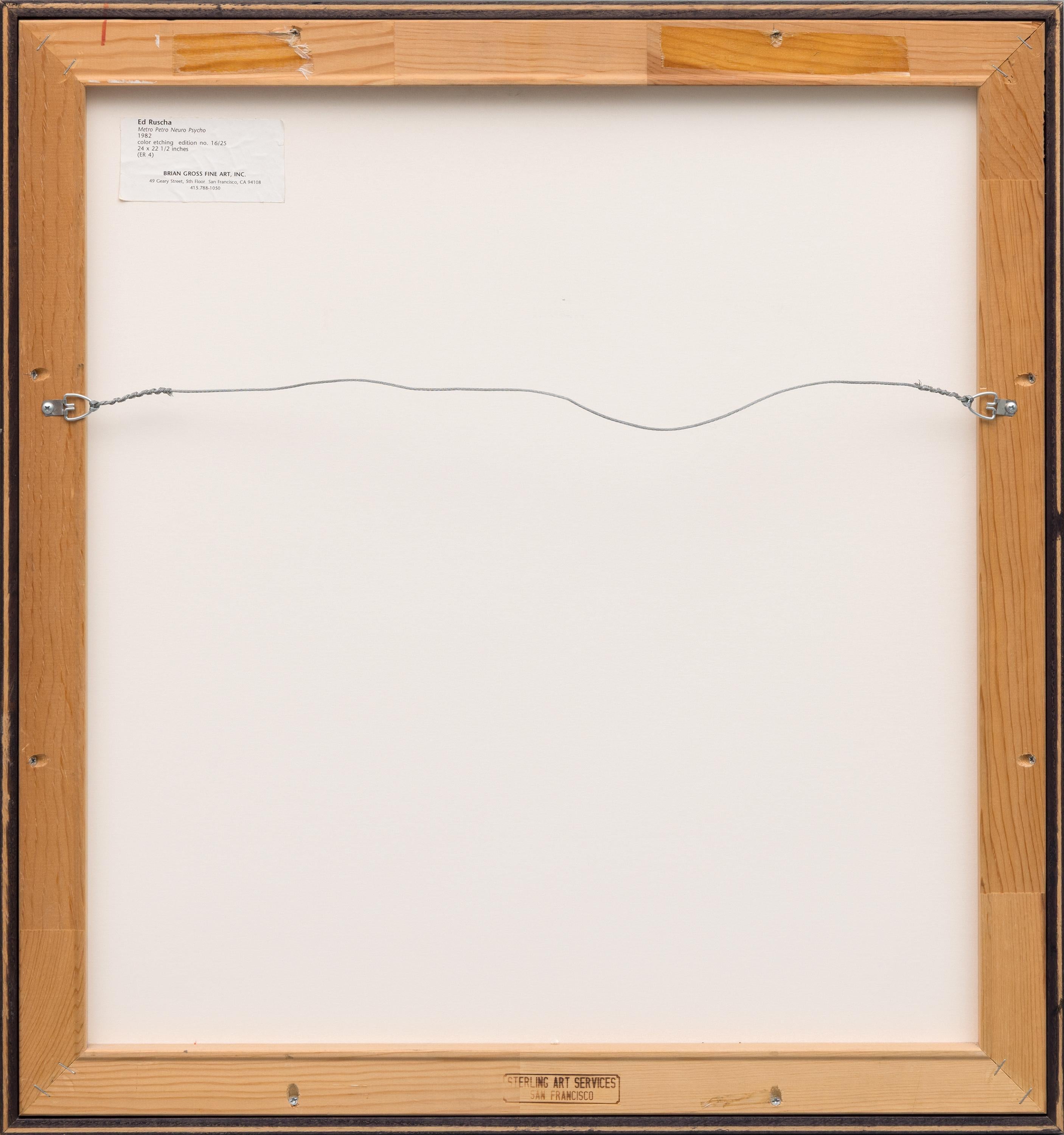 Metro Petro Neuro Psycho - Pop Art Textual Print, 1982 For Sale 9