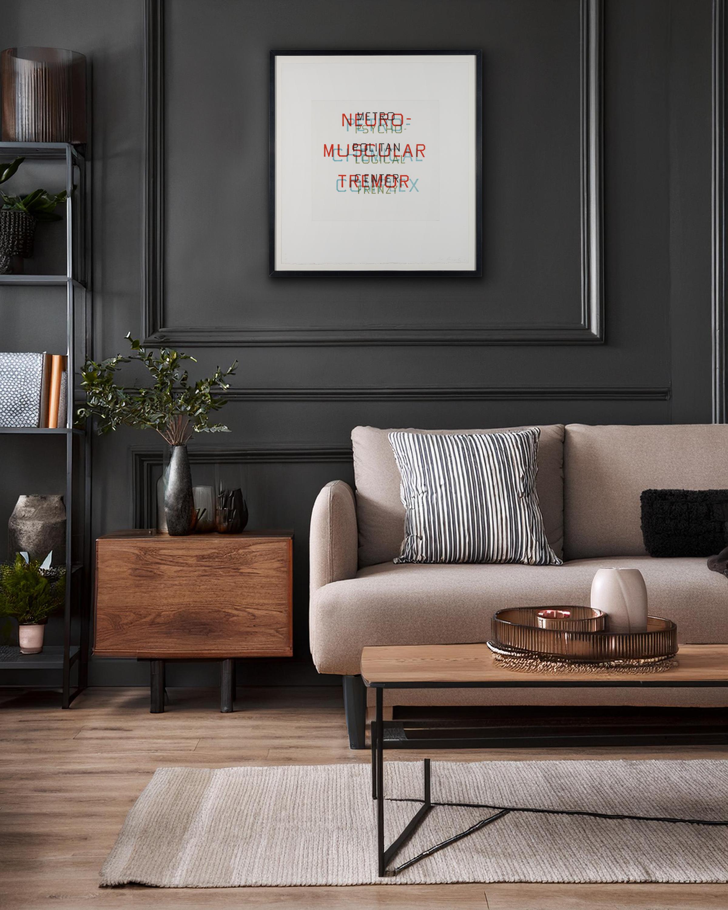 Metro Petro Neuro Psycho - Pop Art Textual Print, 1982 For Sale 4