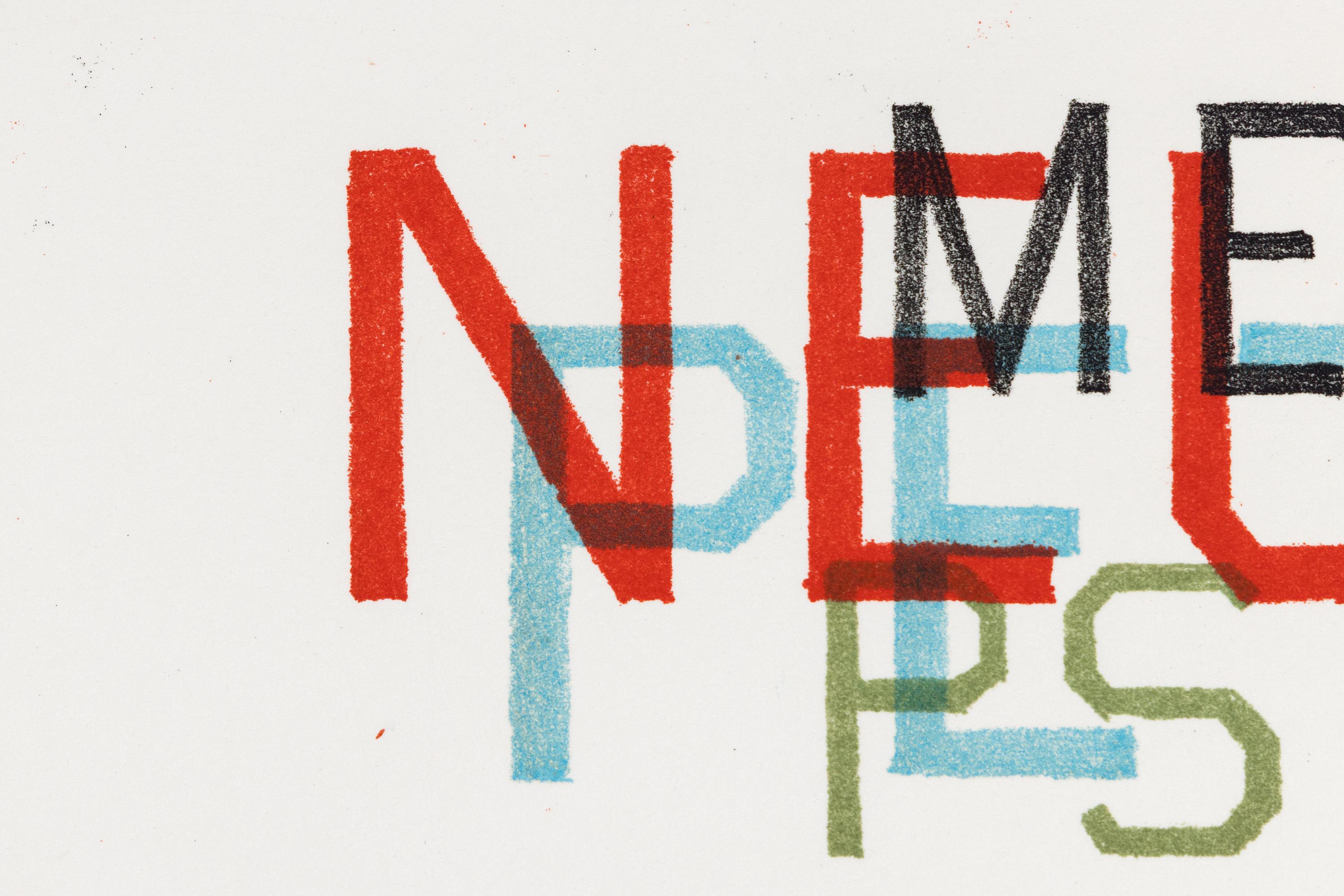 Metro Petro Neuro Psycho - Pop Art Textual Print, 1982 For Sale 7