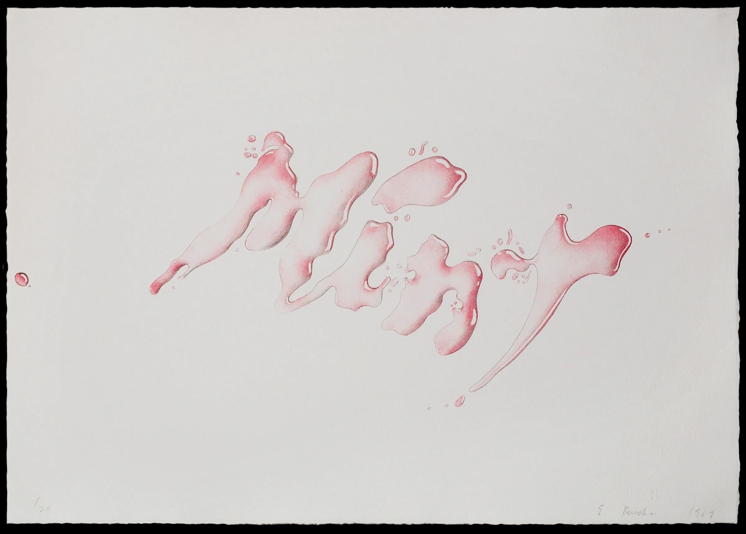 Ed Ruscha Figurative Print - Mint