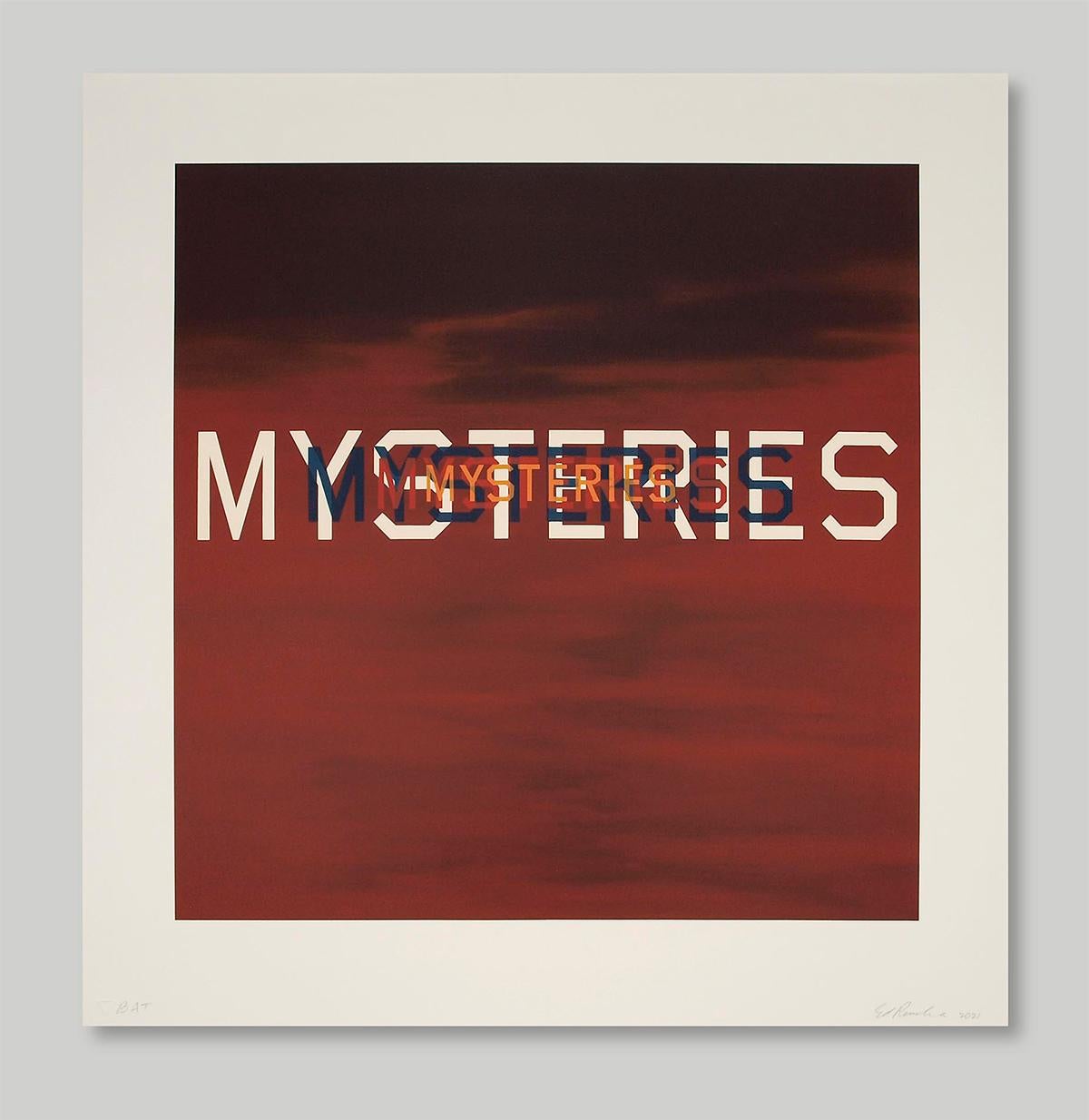 Mysteries - Print by Ed Ruscha