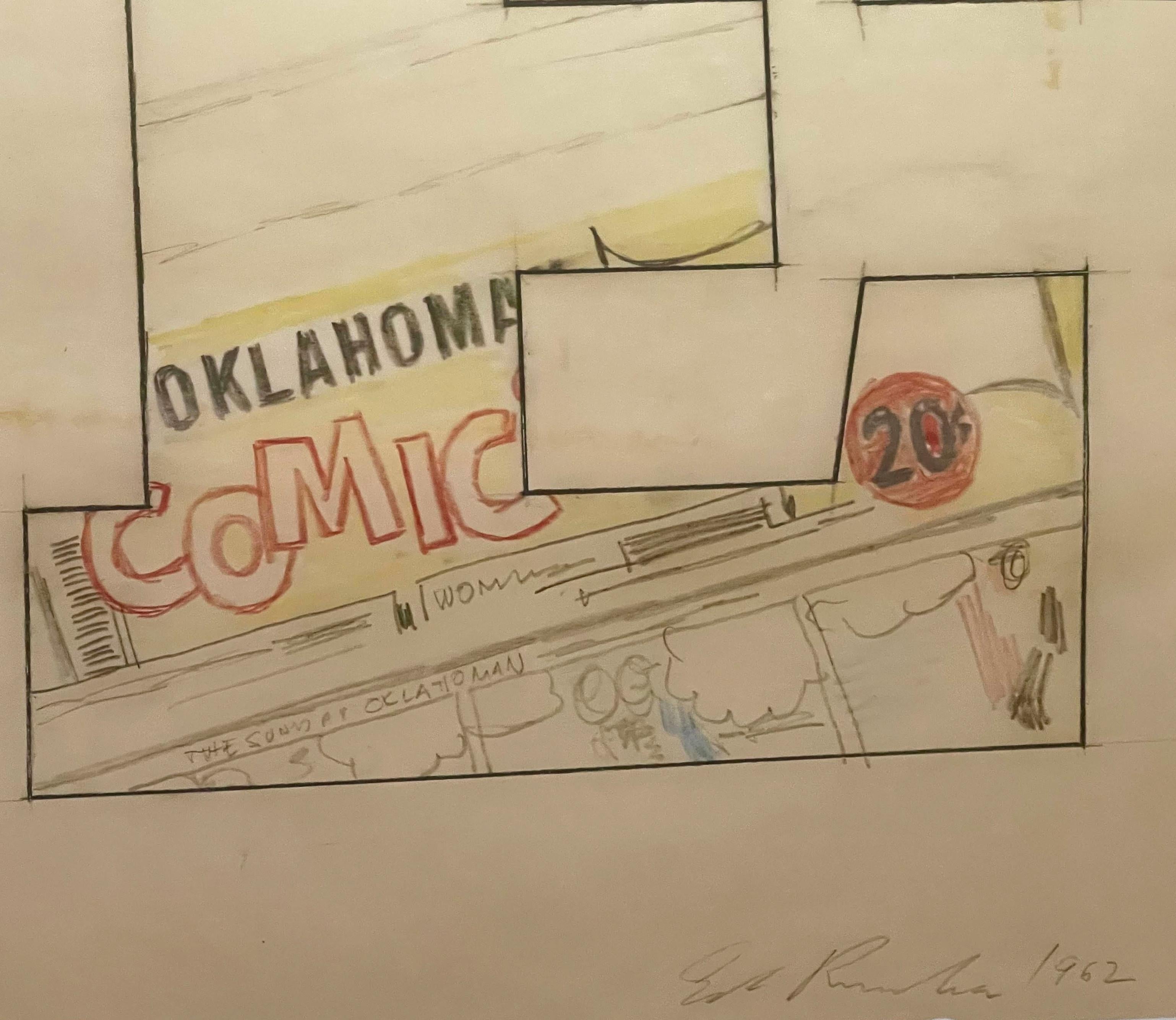 Oklahoma-E, oggetto da collezione Stampa firmata a mano Edizione limitata di soli 10 esemplari FRAMMATI 1