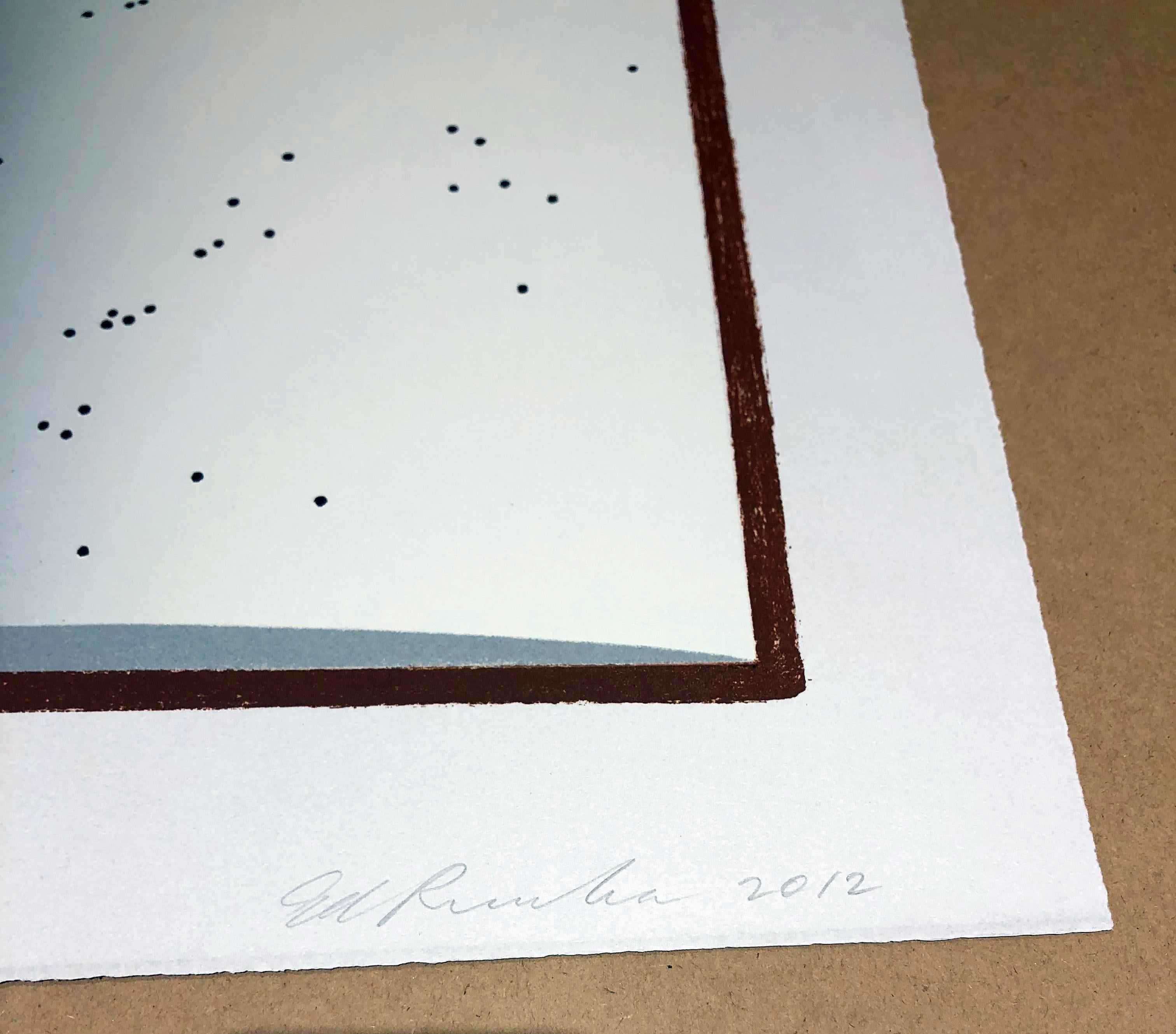 Ed Ruscha
Open Book With Worm Holes
2012; Lithograph
17 x 23 1/4 inches
Edition of 90
Signed
Unframed