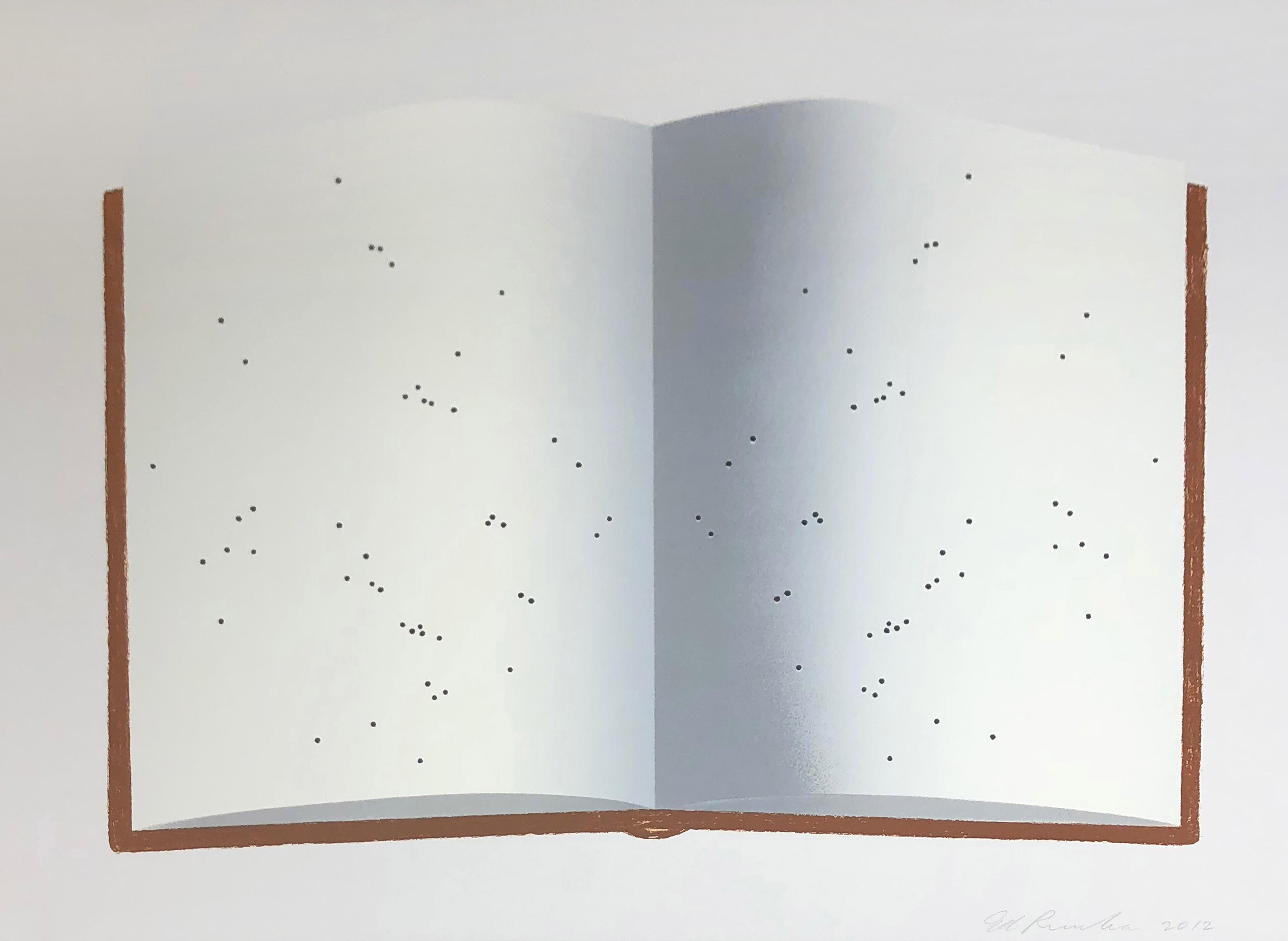 Open Book With Worm Holes - Print by Ed Ruscha