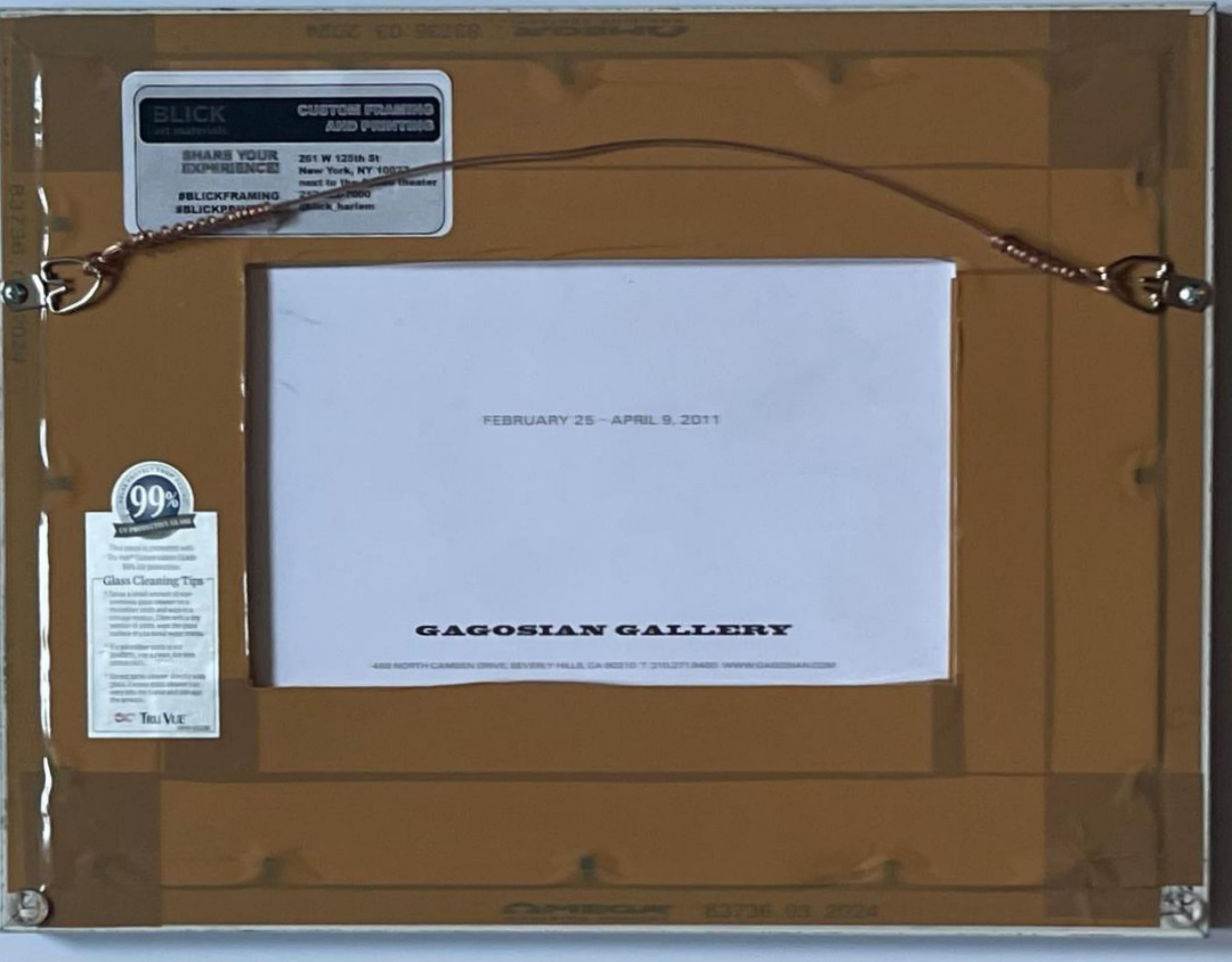 Psycho Spaghetti Westerns (Firmado por Ed Ruscha), tarjeta de la galería Gagosian, Enmarcado en venta 1