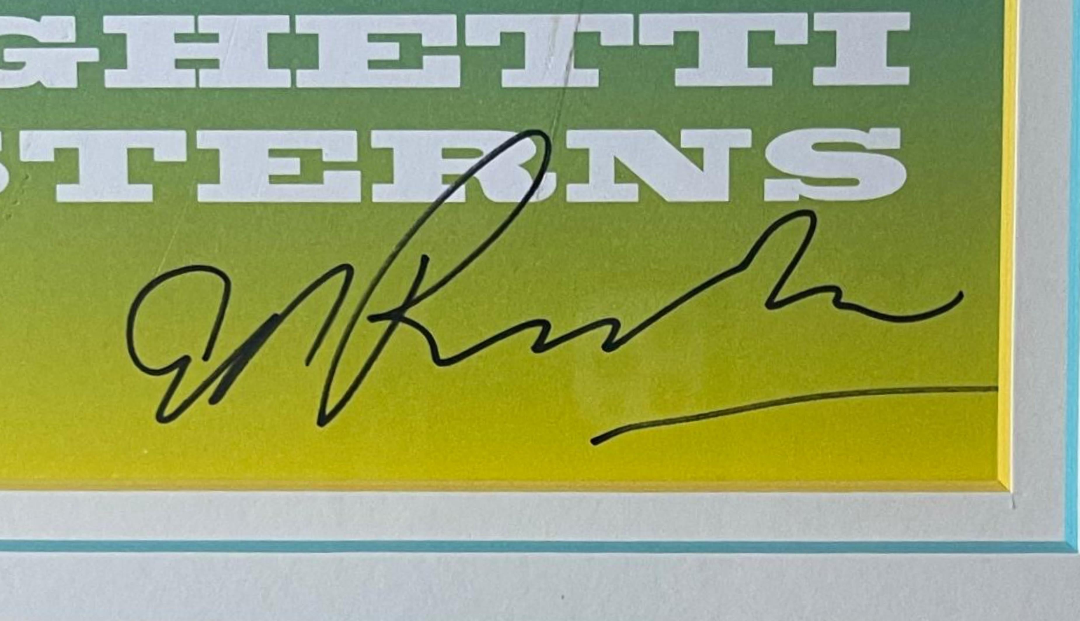 Psycho Spaghetti Westerns (Firmado por Ed Ruscha), tarjeta de la galería Gagosian, Enmarcado en venta 2