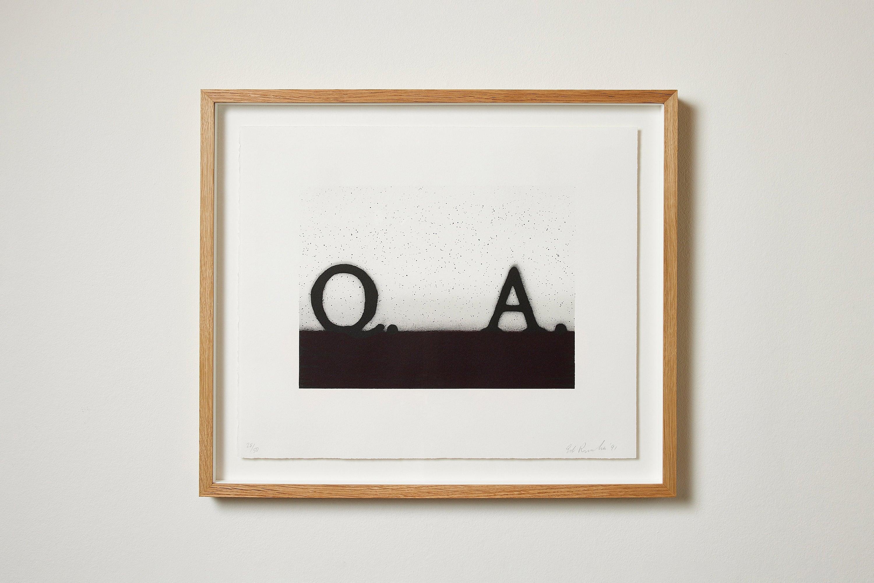 Question & Answer -- Print, Lithograph, Text Art by Ed Ruscha 2