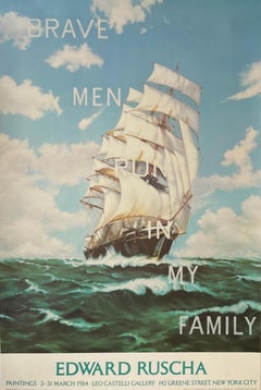 Rare Leo Castelli Gallery Poster: Brave Men Run in My Family