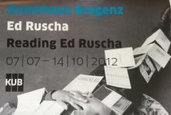 Reading Ed Ruscha (Hand Signed by Ed Ruscha), Lt. Ed. European offset lithograph