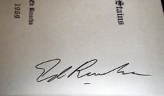 Reading Ed Ruscha (Hand Signed by Ed Ruscha), Lt. Ed. European offset lithograph